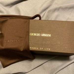Giorgio armani box and glasses sleeve